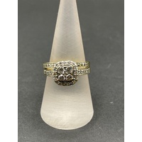 Ladies 18ct Yellow Gold Diamond Ring Set