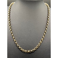 Ladies 9ct Yellow Gold Belcher Link Necklace