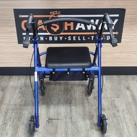 Care Quip Foldable 4 Wheeled Mobility Walker 130kg Capacity