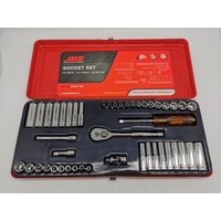 JBS 46 Piece 1/4 Inch Drive Socket Set Metric and AF