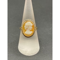 Ladies 9ct Yellow Gold Cameo Ring