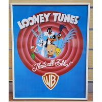Looney Tunes That's All Folks! Framed Poster Classic Warner Bros. Cartoon Art
