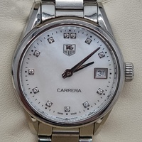 TAG Heuer Carrera Quartz 32mm Ladies Watch with Diamond Markers WAR1314.BA0778