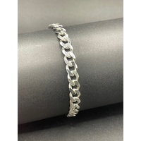 Mens 925 Sterling Silver Curb Link Bracelet