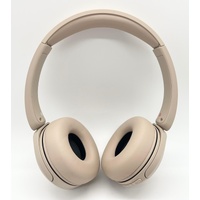 Sony WH-CH520 On-Ear Wireless Bluetooth Headphones Beige with Cable