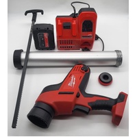 Milwaukee C18 PCG Caulking Gun Kit with 2.0Ah Battery and Charger