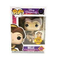 Funko Pop! Disney Princess Belle Gold #221 Exclusive Vinyl Figure with Pin