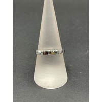 Ladies 18ct White Gold Diamond Band Ring