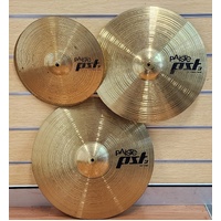 Paiste PST 3 Universal Set Cymbals 20in Ride 18in Crash 14in Hi-Hat Top Bottom