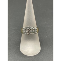 Ladies 18ct Yellow Gold Diamond Cluster Ring