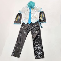 Hatsune Miku Male Version Costume with Wig Top Bottoms and Armband