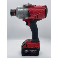 Milwaukee 18V Hex Utility 7/16 Inch High Torque Impact Wrench with 5.0Ah Battery