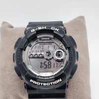 Casio G-Shock GD-100BW Digital Mens Black Watch 200m Water Resistant Shockproof
