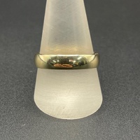 Mens 9ct Yellow Gold Plain Wedding Band Ring