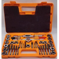 Frost 40 Piece Imperial Tap and Die Set Coarse and Fine Pitch