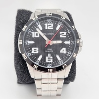 Chisel Mens Stainless Steel Quartz Watch 5829253 100M WR Luminous Dial