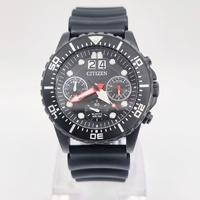Citizen Chronograph Quartz Analog Black Dial Watch with Date Display AI7005-12E
