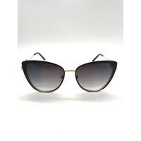 Guess GF6141 01B Cat Eye Sunglasses Black Frame Gradient Lenses 56-17-140