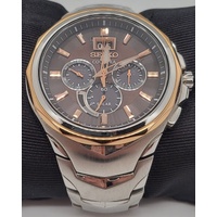Seiko Coutura Solar V194-0AB0 Chronograph Stainless Steel Mens Watch 10 Bar WR