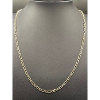 Unisex 9ct Yellow Gold Figaro Link Necklace
