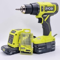 Ryobi 18V ONE+ Hammer Drill RPD18 with 4.0Ah 2.0Ah Batteries and 7pc Drill Bits