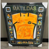 Matildas 2023 World Cup Signed Framed Squad Jersey with Football Australia COA