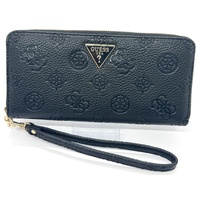 Guess Black Cresidia Large Zip Around Wallet PG934 with Tag