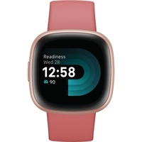 Fitbit Versa 4 Smart Fitness Watch Pink Sand Copper Rose Aluminium