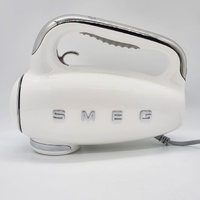 SMEG Electric Hand Mixer White with 6 Attachments Retro 50s Style