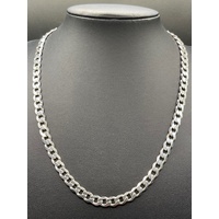 Unisex 925 Sterling Silver Curb Link Necklace