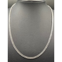 Unisex 925 Sterling Silver Curb Link Necklace