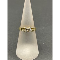 Ladies 18ct Yellow Gold Diamond Cluster Ring
