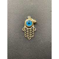 Ladies 9ct Yellow Gold Hindi Hand Pendant
