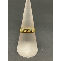 Unisex 18ct Yellow Gold Diamond Band Ring