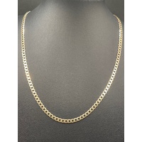 Unisex 9ct Yellow Gold Curb Link Necklace