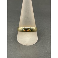 Unisex 9ct Yellow Gold Plain Band Ring