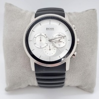 Hugo Boss Mens Chronograph Watch HB.141.1.14.2372 Black Rubber Strap 42mm