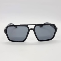 Prada Linea Rossa SPS01X Polarised Sunglasses Black Frame and Dark Grey Lenses