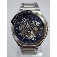 Fossil Evanston 45mm Automatic Stainless Steel Mens Watch BQ2620 Blue Dial 5ATM
