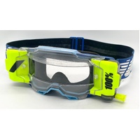 100% Armega Forecast MX Goggles Roll Off System Ultra HD Lens Motocross