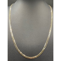 Unisex 9ct Yellow Gold Curb Link Necklace
