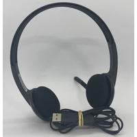 Logitech H340 USB Wired Computer Headset Black Noise Cancelling Mic