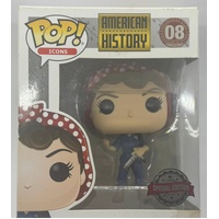Funko Pop Rosie The Riveter 08 Special Edition Icons Vinyl Figure Rare