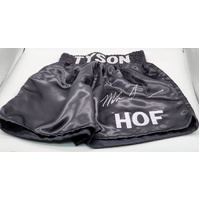 Mike Tyson HOF Signed Boxing Trunks Large with PSA COA Authentic Gear