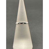 Unisex 18ct White Gold Band Ring
