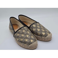 Gucci GG Supreme Bee Espadrilles Size 7 US Women's Canvas Shoes
