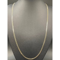 Unisex 10ct Yellow Gold Curb Link Necklace