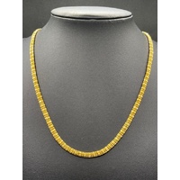 Unisex 22ct Yellow Gold Fancy Link Necklace