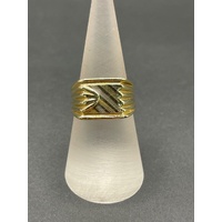 Mens 18ct Yellow Gold Signet Ring