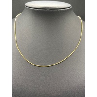 Ladies 18ct Yellow Gold Snake Link Necklace